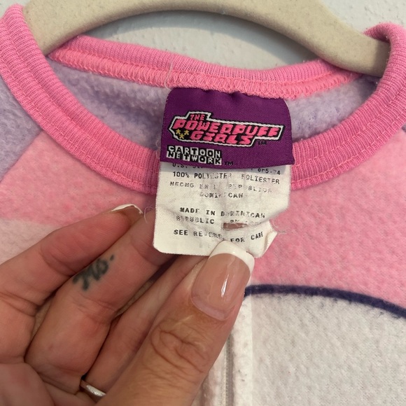 90s vintage Cartoon Network Powerpuff Girls Purple and Pink Footies - Picture 4 of 4